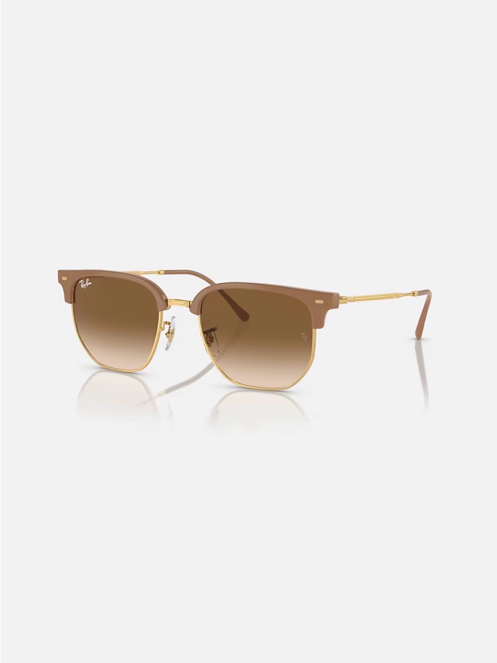 Authentic Ray-Ban RB4416 672151 Unisex New clubmaster beige Sunglasses 51-20-145